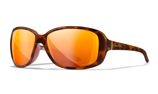 WX AFFINITY, Lenses: CAPTIVATE™ Polarized Bronze Mirror, Frame: Matte Demi Brown