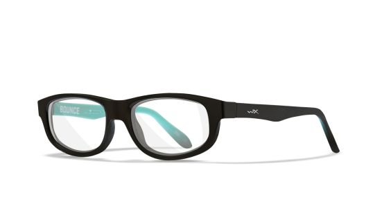 WX BOUNCE, Lenses: Clear, Frame: Gloss Black / Atlantis Blue