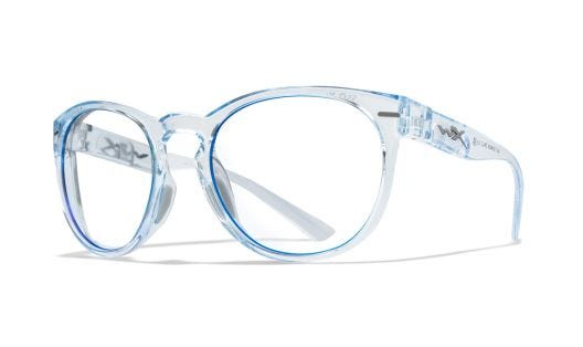 WX COVERT, Lenses: Not included, Frame: Gloss Crystal Light Sapphire Blue