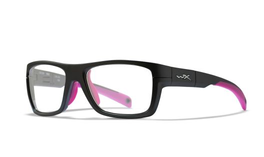 WX CRUSH, Lenses: Clear, Frame: Matte Grey / Deep Pink
