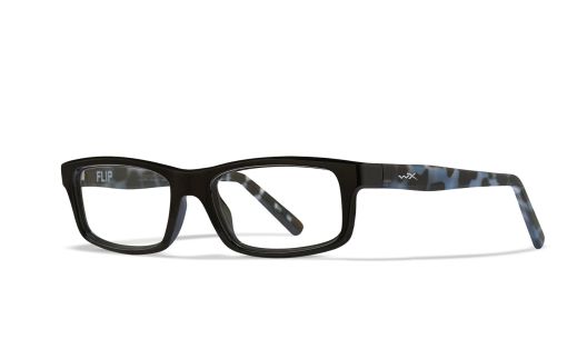 WX FLIP, Lenses: Clear, Frame: Gloss Black / Demi Black