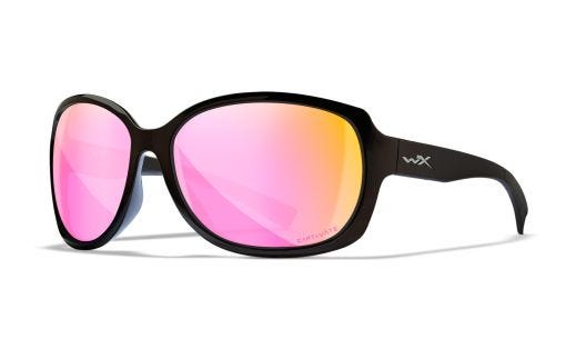 WX MYSTIQUE, Lenses: CAPTIVATE™ Polarized Rose Gold Mirror, Frame: Gloss Black