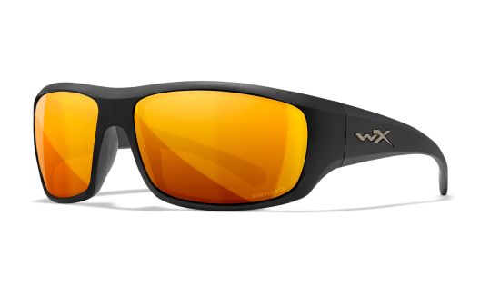 WX OMEGA, Lenses: CAPTIVATE™ Polarized Bronze Mirror, Frame: Matte Black