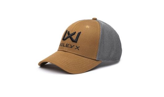 Trucker Cap, Tan/Grey, Black WX/Wiley X