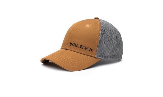 Trucker Cap, Tan/Grey, Black Wiley X