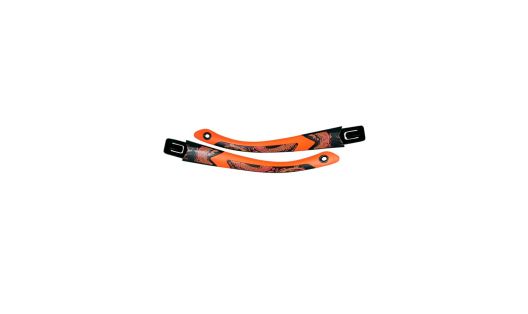 WX VICTORY, Temples, Matte Black w. Dragon / Sonic Orange