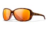 Image of WX AFFINITY, Lenses: CAPTIVATE™ Polarized Bronze Mirror, Frame: Matte Demi Brown