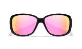WX AFFINITY, Lenses: CAPTIVATE™ Polarized Rose Gold Mirror, Frame: Gloss Black Image Thumbnail