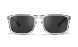 WX AXE, Lenses: CAPTIVATE™ Grey, Frame: Gloss Crystal Clear Image Thumbnail