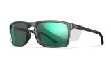 WX AXE, Lenses: CAPTIVATE™ Polarized Green Mirror, Frame: Gloss Crystal Grey Image Thumbnail