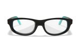 WX BOUNCE, Lenses: Clear, Frame: Gloss Black / Atlantis Blue Image Thumbnail