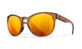 WX COVERT, Lenses: CAPTIVATE™ Polarized Bronze Mirror, Frame: Crystal Rootbeer Image Thumbnail