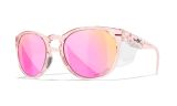 WX COVERT, Lenses: CAPTIVATE™ Polarized Rose Gold Mirror, Frame: Gloss Crystal Blush Image Thumbnail