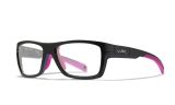 Image of WX CRUSH, Lenses: Clear, Frame: Matte Grey / Deep Pink