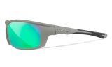 WX GRID, Lenses: CAPTIVATE™ Polarized Green Mirror, Frame: Matte Cool Grey Image Thumbnail