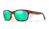 WX HELIX, Lenses: CAPTIVATE™ Polarized Green Mirror, Frame: Gloss Demi Brown Image Thumbnail