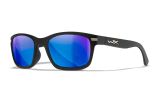 Image of WX HELIX, Lenses: CAPTIVATE™ Polarized Blue Mirror, Frame: Matte Black