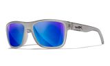 Image of WX OVATION, Lenses: CAPTIVATE™ Polarized Blue Mirror, Frame: Matte Slate