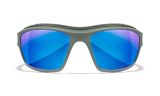 WX OZONE, Lenses: CAPTIVATE™ Polarized Blue Mirror, Frame: Matte Grey Image Thumbnail