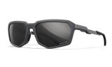 Image of WX RECON, Lenses: CAPTIVATE™ Polarized Black Mirror, Frame: Matte Grey