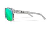 WX TREK, Lenses: CAPTIVATE™ Polarized Green Mirror, Frame: Gloss Crystal Light Grey Image Thumbnail