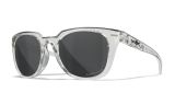 Image of WX ULTRA, Lenses: CAPTIVATE™ Polarized Grey, Frame: Gloss Crystal Light Grey