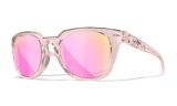 Image of WX ULTRA, Lenses: CAPTIVATE™ Polarized Rose Gold Mirror, Frame: Gloss Crystal Blush