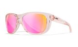 Image of WX WEEKENDER, Lenses: CAPTIVATE™ Polarized Rose Gold Mirror, Frame: Crystal Blush