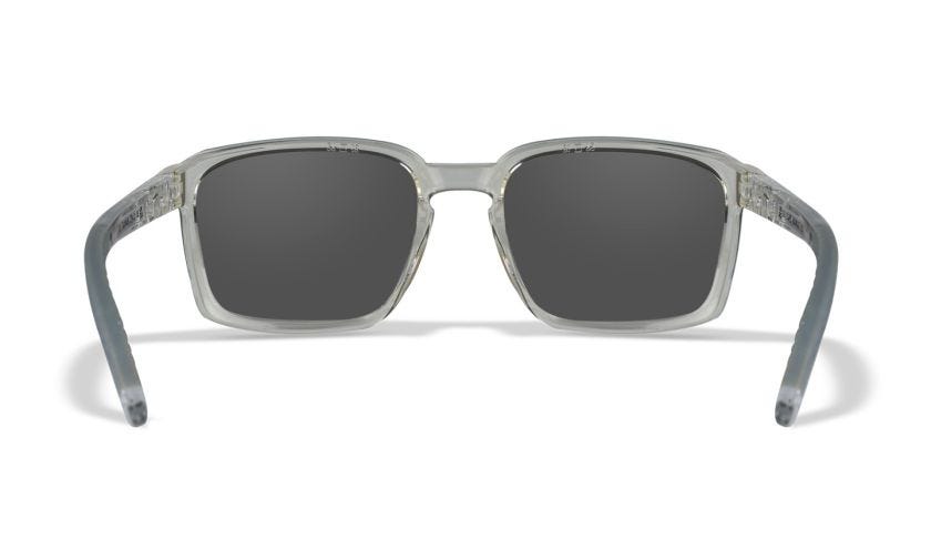 WX ALFA, Lenses: CAPTIVATE™ Polarized Blue Mirror, Frame: Gloss Clear Crystal Image