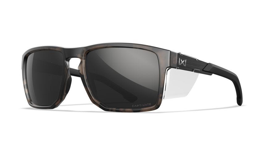 WX APEX, Lenses: CAPTIVATE™ Polarized Black Mirror, Frame: Matte Tortoise Brown Image