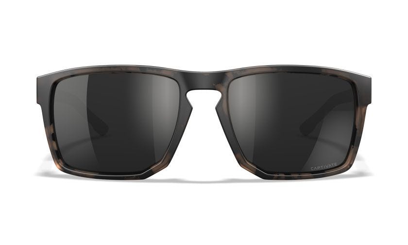 WX APEX, Lenses: CAPTIVATE™ Polarized Black Mirror, Frame: Matte Tortoise Brown Image