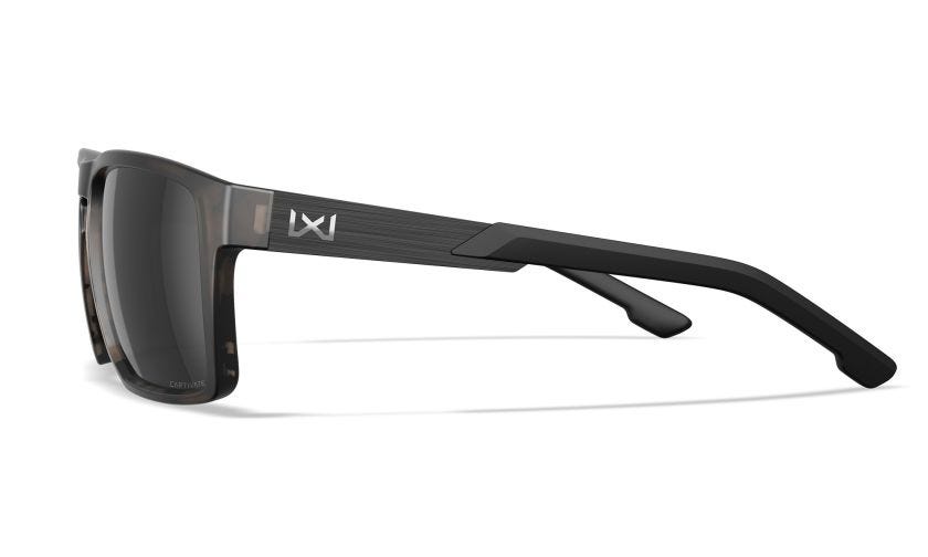 WX APEX, Lenses: CAPTIVATE™ Polarized Black Mirror, Frame: Matte Tortoise Brown Image