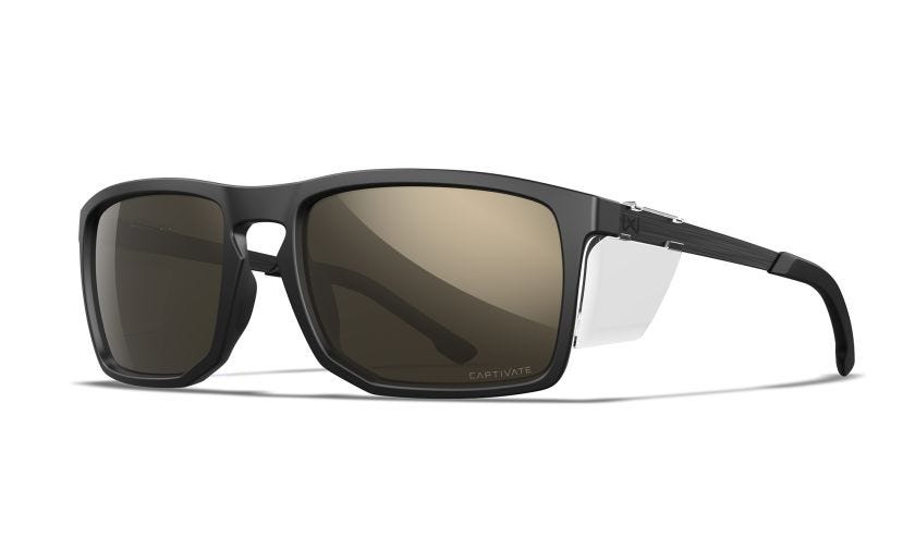 WX AXE, Lenses: CAPTIVATE™ Polarized Tungsten Mirror, Frame: Matte Black Image