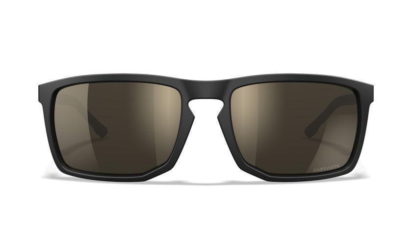 WX AXE, Lenses: CAPTIVATE™ Polarized Tungsten Mirror, Frame: Matte Black Image