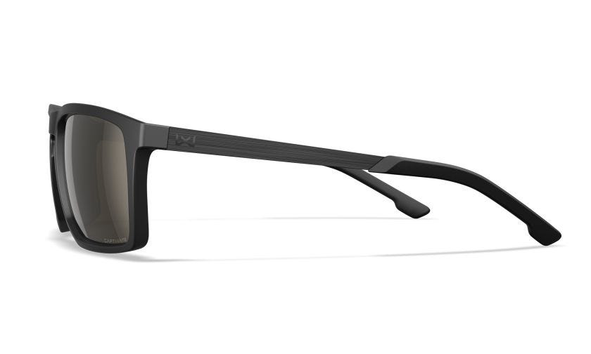 WX AXE, Lenses: CAPTIVATE™ Polarized Tungsten Mirror, Frame: Matte Black Image