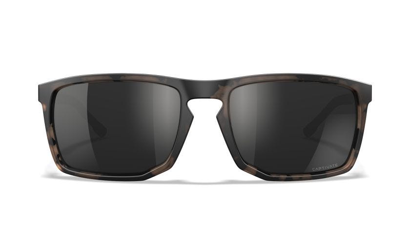 WX AXE, Lenses: CAPTIVATE™ Polarized Black Mirror, Frame: Matte Tortoise Brown Image