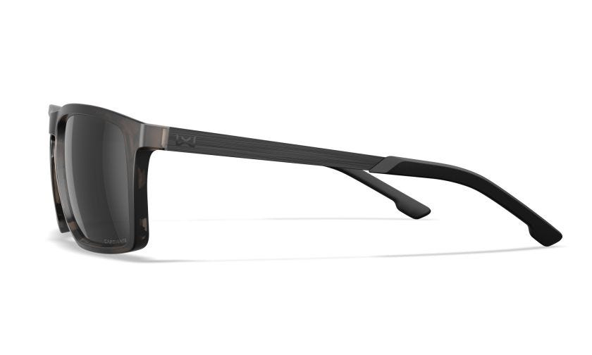 WX AXE, Lenses: CAPTIVATE™ Polarized Black Mirror, Frame: Matte Tortoise Brown Image