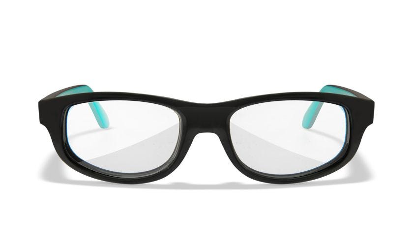 WX BOUNCE, Lenses: Clear, Frame: Gloss Black / Atlantis Blue Image