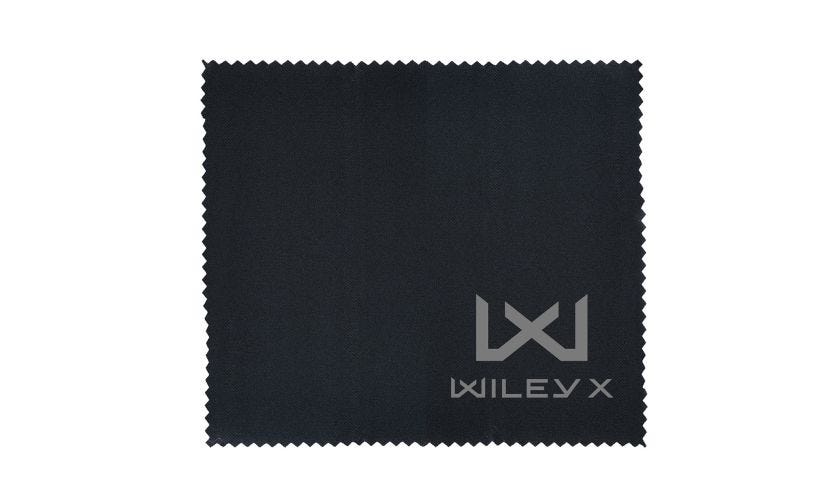WX Cleaning Cloth, Black, w/ WX/Wiley X Logo Image