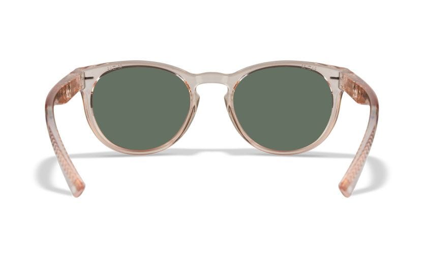 WX COVERT, Lenses: CAPTIVATE™ Polarized Rose Gold Mirror, Frame: Gloss Crystal Blush Image