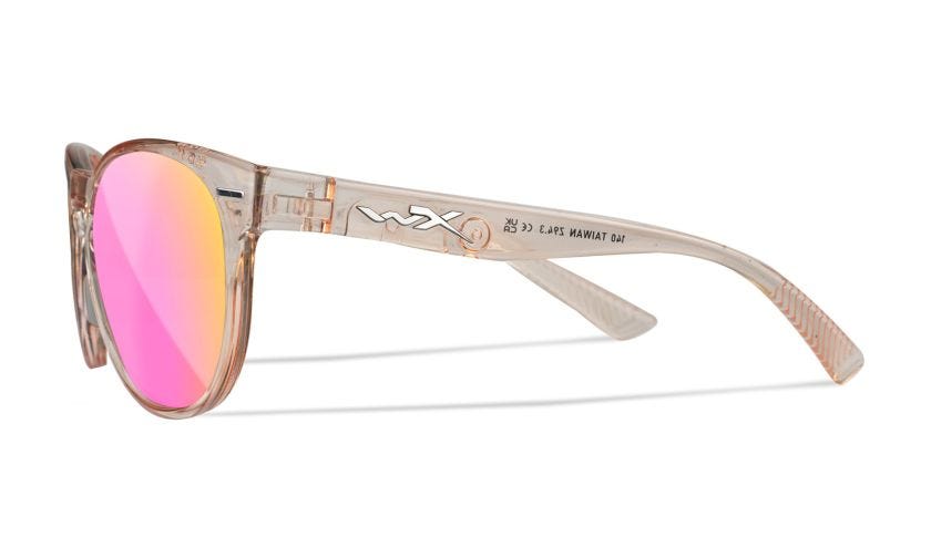WX COVERT, Lenses: CAPTIVATE™ Polarized Rose Gold Mirror, Frame: Gloss Crystal Blush Image