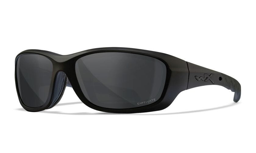 WX GRAVITY, Lenses: CAPTIVATE™ Polarized Grey, Frame: Matte Black Image