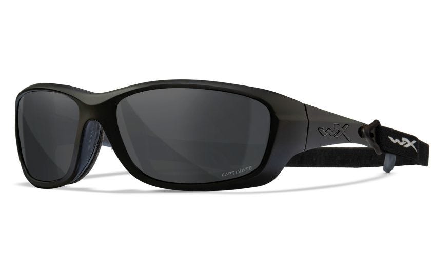 WX GRAVITY, Lenses: CAPTIVATE™ Polarized Grey, Frame: Matte Black Image