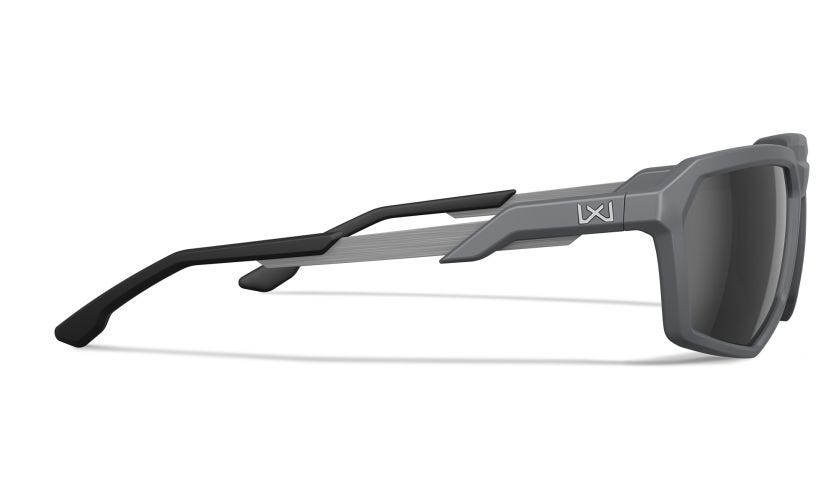 WX RECON, Lenses: CAPTIVATE™ Polarized Black Mirror, Frame: Matte Grey Image